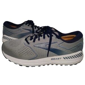 Brooks Beast 20 Shoes Mens Size 11 Grey/Blue Running Cushioned Trainer Sneaker